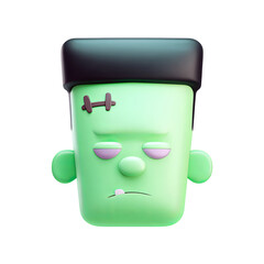 A whimsical cartoon monster character with a playful expression.