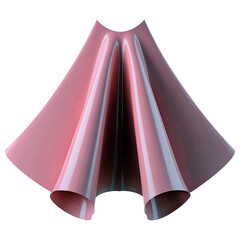 Abstract design with smooth curves and a pink hue creating a modern aesthetic.