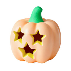 Colorful and playful pumpkin toy perfect for festive decorations or children's playtime.