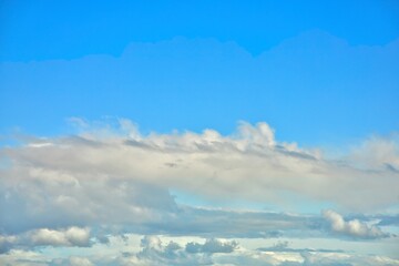 New Zealand Sky Replacement Low Clouds High Blue