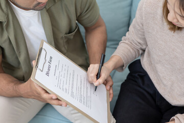 Divorce. husband pass on Divorce form for Wife . Couples desperate and disappointed after marriage....