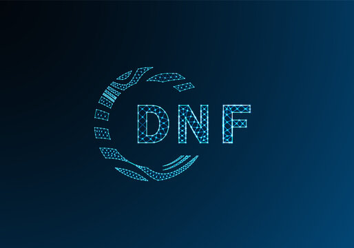 DNF low poly letter logo vector design. DNF lower poly logo design. DNF unique low poly logo design.