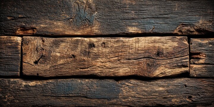 Aged, weathered wooden planks