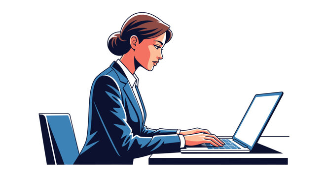 Line Art Identification Card with Clip Icon.