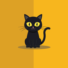 illustration of cat in halloween 