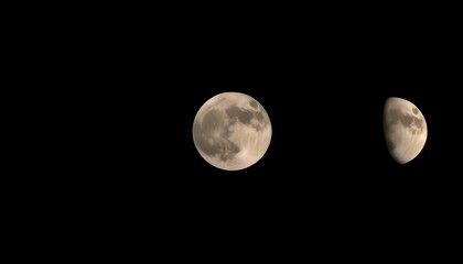 Naklejka premium Phases of the Moon