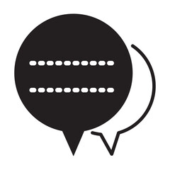 Chat icon vector isolated on background. Trendy message symbol.  illustration EPS 10. - Vector. 