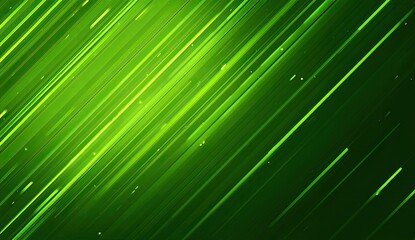 Abstract vibrant green diagonal lines