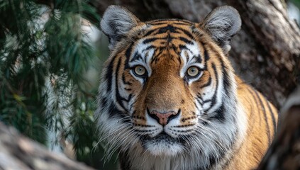 Fototapeta premium Close-up of a tiger's face (1)