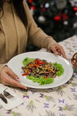 Delicious Salad Served on a Plate