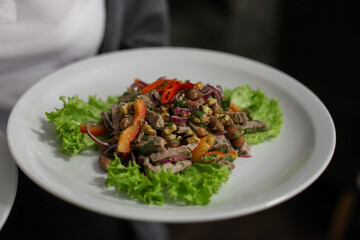 Delicious Salad Served on a Plate