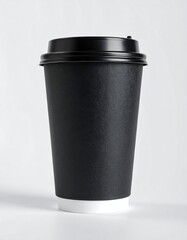 Black Coffee Cup Mockup
