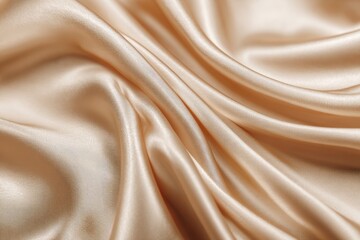 Obraz premium Smooth, flowing, champagne-toned silk