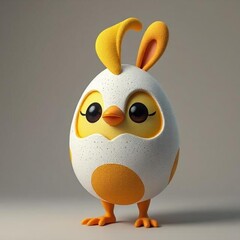 easter bunny with egg