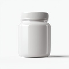 Blank white plastic jar (1)