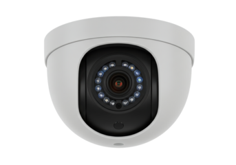 Isolated dome security camera surveillance device for indoor and outdoor monitoring