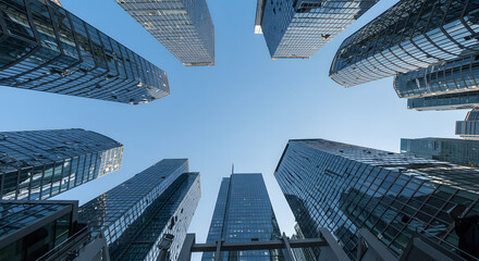 Fototapeta premium City Building View with Modern Business Concept