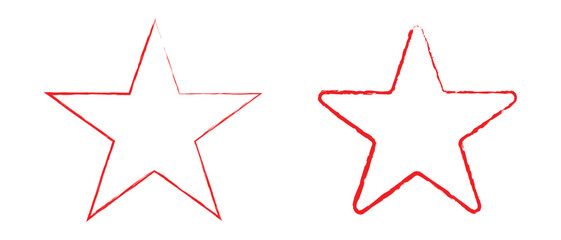 Star icon with grunge texture icon. Vintage retro style Black silhouette star Grungy artistic template isolated on white background. Vector illustration