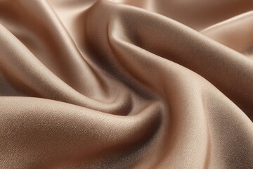 Smooth, flowing, light beige fabric