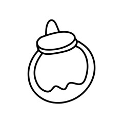 Outline baby new born doodles decoration element design. game, education, sock. baby newborn element doodle