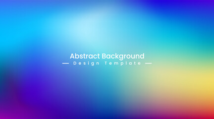 Abstract creative blue yellow purple gradient background banner cover will multi color blur design	
