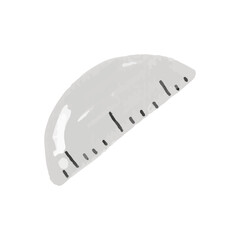 crayoon paint to back to school element. Vector flat illustration in hand drawn style. Back to school. Backpack, book, globe, paints, ruler, pen, pencil, calculator, pencil box, brushes, glue. Vector 