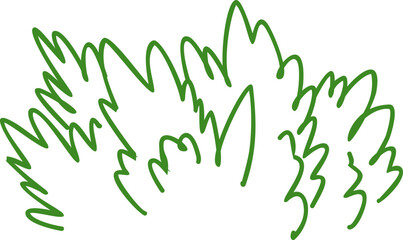 Hand Drawn Bushes