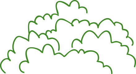 Hand Drawn Bushes
