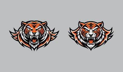 Happy young boy and girl siblings playing together with a cardboard box on a light background