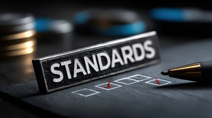 Highquality Control Sign for Standards Compliance Ideal for Business Branding, Presentations Marketing Materials, Boosting Professionalism and Trustworthiness.