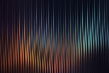 Dark abstract ribbed texture with orange and teal gradient