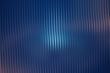 Abstract blue background with vertical ribbed texture and light effect