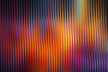 Vibrant abstract background with vertical ribbed pattern and colorful gradient