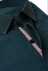 Fototapeta na wymiar Beautiful green lining shirt nice fabric