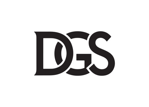Elegant dgs monogram logo design featuring interlocking serif letters for a brand identity