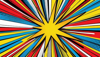 Pop art cartoon comic background illustration