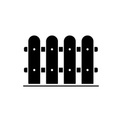 fence icon outline editable stroke line drawing eps