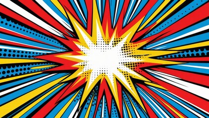 Pop art cartoon comic background illustration