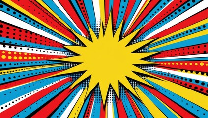 Pop art cartoon comic background illustration