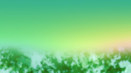 Colorful gradient depicting a serene landscape blending bright shades of green and yellow at sunset