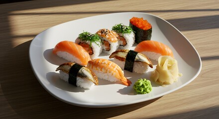 Sushi platter assorted selection