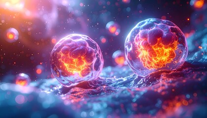 Vibrant Microscopic Life Forms in Liquid