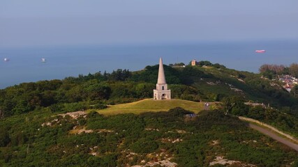 4K Cinematic Drone Footage of the Obelisk in Killiney Hill, Co.Dublin - Ireland 34