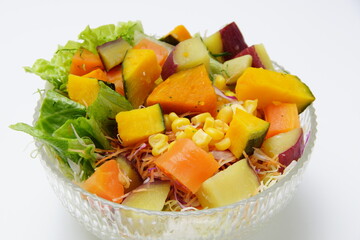 南瓜と薩摩芋のサラダ