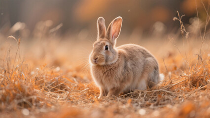 Fototapeta premium rabbit in the grass