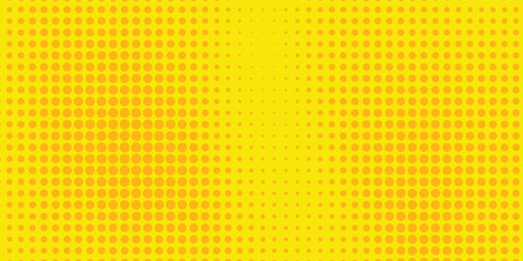 Dots halftone yellow color pattern gradient grunge texture background. Dots pop art comics sport style modern