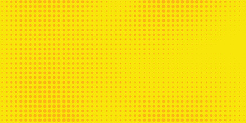Dots halftone yellow color pattern gradient grunge texture background. Dots pop art comics sport style modern