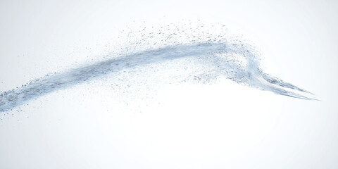 ジェット状に吹き出すリアルな空気の流れ