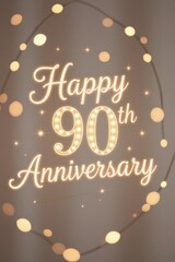 90th birthday. Happy birthday.