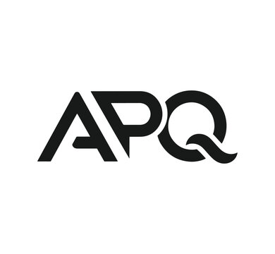 Modern apq monogram logo design professional and clean typography business identity